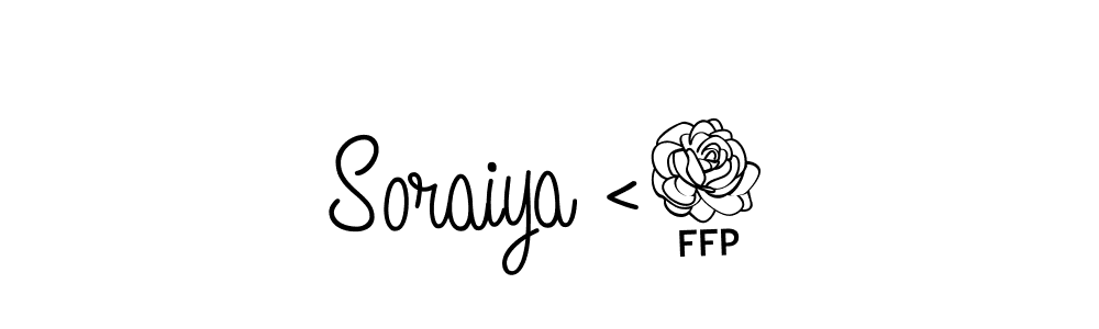Make a short Soraiya <3 signature style. Manage your documents anywhere anytime using Angelique-Rose-font-FFP. Create and add eSignatures, submit forms, share and send files easily. Soraiya <3 signature style 5 images and pictures png