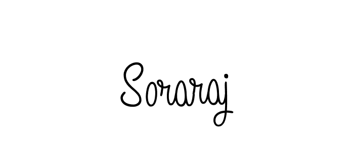 Use a signature maker to create a handwritten signature online. With this signature software, you can design (Angelique-Rose-font-FFP) your own signature for name Soraraj. Soraraj signature style 5 images and pictures png