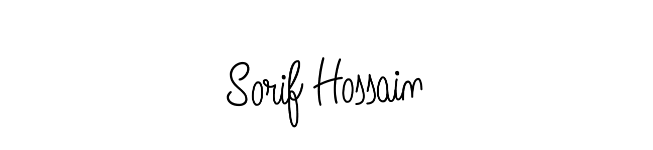 How to make Sorif Hossain name signature. Use Angelique-Rose-font-FFP style for creating short signs online. This is the latest handwritten sign. Sorif Hossain signature style 5 images and pictures png