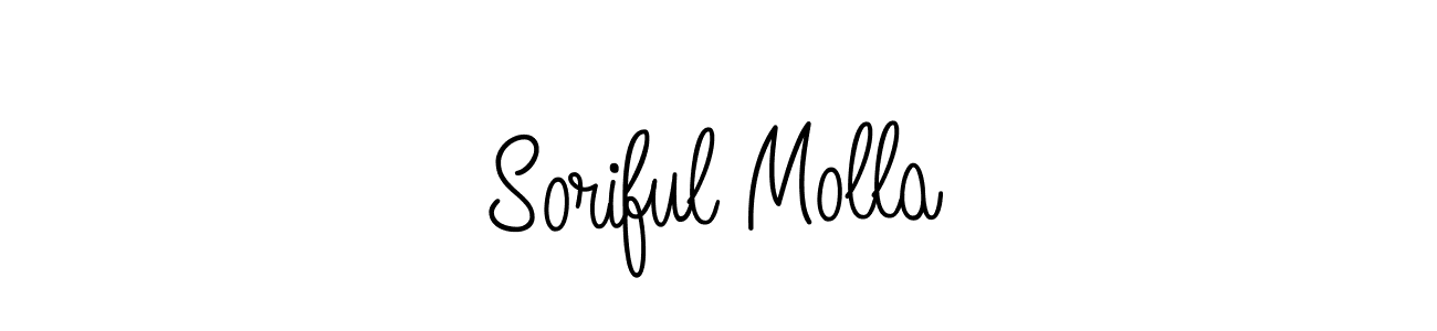 How to make Soriful Molla signature? Angelique-Rose-font-FFP is a professional autograph style. Create handwritten signature for Soriful Molla name. Soriful Molla signature style 5 images and pictures png