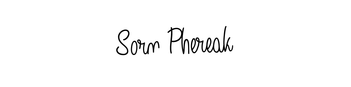 How to make Sorn Phereak name signature. Use Angelique-Rose-font-FFP style for creating short signs online. This is the latest handwritten sign. Sorn Phereak signature style 5 images and pictures png