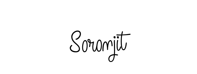 How to make Soronjit signature? Angelique-Rose-font-FFP is a professional autograph style. Create handwritten signature for Soronjit name. Soronjit signature style 5 images and pictures png