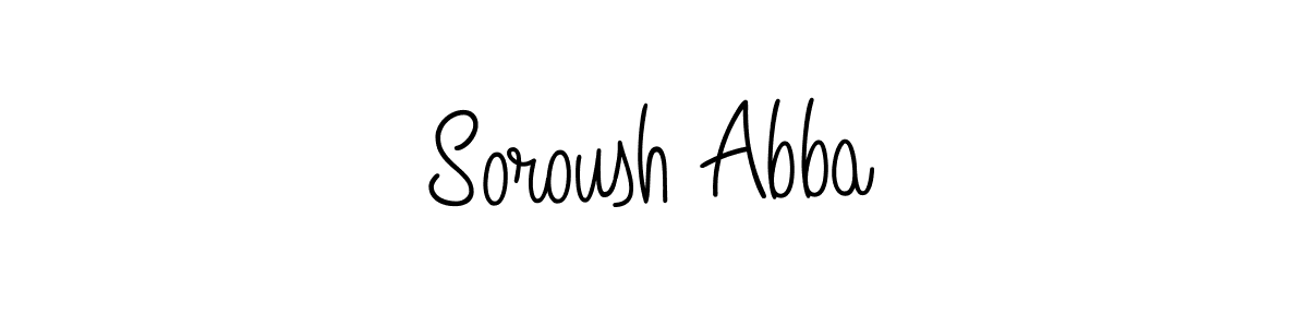 Make a beautiful signature design for name Soroush Abba. Use this online signature maker to create a handwritten signature for free. Soroush Abba signature style 5 images and pictures png