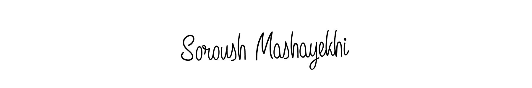 Make a beautiful signature design for name Soroush Mashayekhi. Use this online signature maker to create a handwritten signature for free. Soroush Mashayekhi signature style 5 images and pictures png