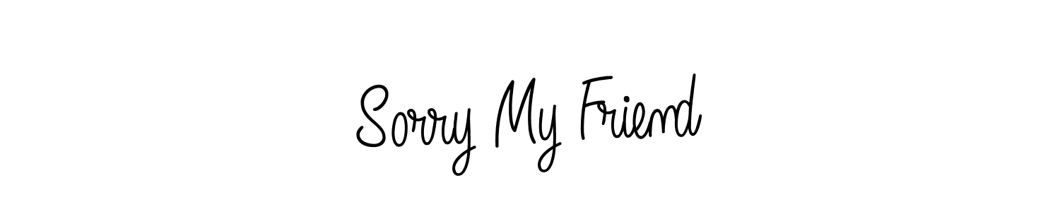 See photos of Sorry My Friend official signature by Spectra . Check more albums & portfolios. Read reviews & check more about Angelique-Rose-font-FFP font. Sorry My Friend signature style 5 images and pictures png