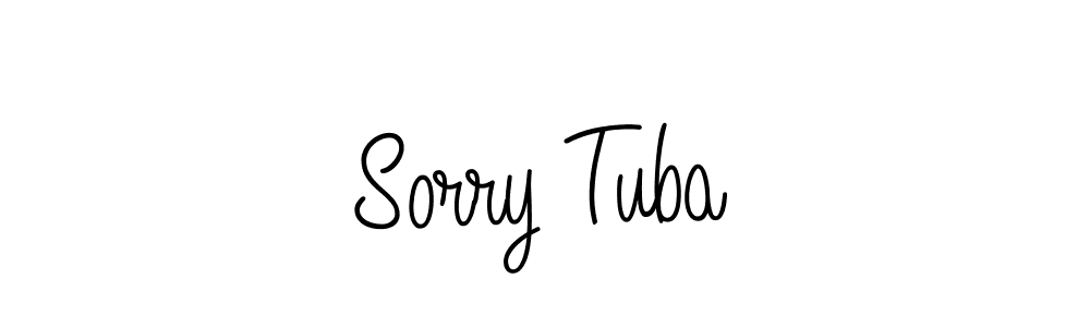 The best way (Angelique-Rose-font-FFP) to make a short signature is to pick only two or three words in your name. The name Sorry Tuba include a total of six letters. For converting this name. Sorry Tuba signature style 5 images and pictures png