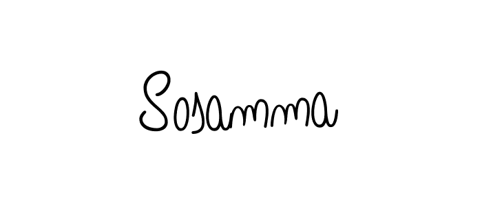 Make a beautiful signature design for name Sosamma. With this signature (Angelique-Rose-font-FFP) style, you can create a handwritten signature for free. Sosamma signature style 5 images and pictures png