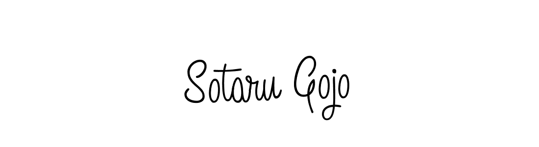 Design your own signature with our free online signature maker. With this signature software, you can create a handwritten (Angelique-Rose-font-FFP) signature for name Sotaru Gojo. Sotaru Gojo signature style 5 images and pictures png