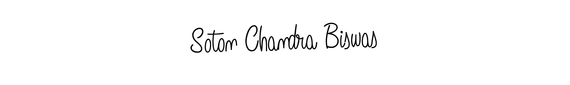 How to make Soton Chandra Biswas name signature. Use Angelique-Rose-font-FFP style for creating short signs online. This is the latest handwritten sign. Soton Chandra Biswas signature style 5 images and pictures png