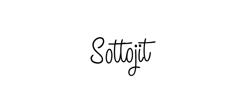 Use a signature maker to create a handwritten signature online. With this signature software, you can design (Angelique-Rose-font-FFP) your own signature for name Sottojit. Sottojit signature style 5 images and pictures png