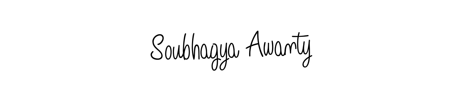 Also we have Soubhagya Awanty name is the best signature style. Create professional handwritten signature collection using Angelique-Rose-font-FFP autograph style. Soubhagya Awanty signature style 5 images and pictures png