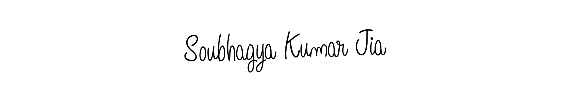 Make a beautiful signature design for name Soubhagya Kumar Jia. With this signature (Angelique-Rose-font-FFP) style, you can create a handwritten signature for free. Soubhagya Kumar Jia signature style 5 images and pictures png