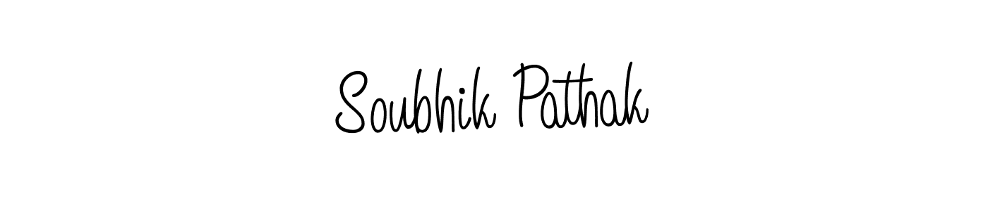 How to make Soubhik Pathak signature? Angelique-Rose-font-FFP is a professional autograph style. Create handwritten signature for Soubhik Pathak name. Soubhik Pathak signature style 5 images and pictures png