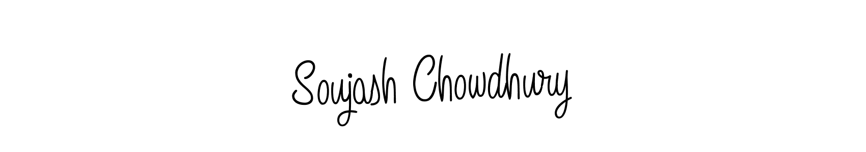 Use a signature maker to create a handwritten signature online. With this signature software, you can design (Angelique-Rose-font-FFP) your own signature for name Soujash Chowdhury. Soujash Chowdhury signature style 5 images and pictures png