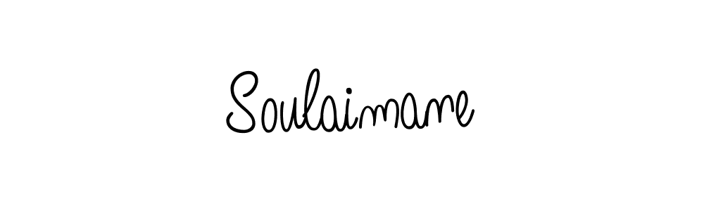 You should practise on your own different ways (Angelique-Rose-font-FFP) to write your name (Soulaimane) in signature. don't let someone else do it for you. Soulaimane signature style 5 images and pictures png
