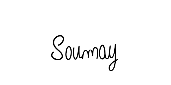 Soumay stylish signature style. Best Handwritten Sign (Angelique-Rose-font-FFP) for my name. Handwritten Signature Collection Ideas for my name Soumay. Soumay signature style 5 images and pictures png