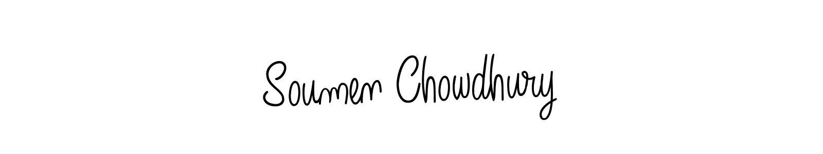 Soumen Chowdhury stylish signature style. Best Handwritten Sign (Angelique-Rose-font-FFP) for my name. Handwritten Signature Collection Ideas for my name Soumen Chowdhury. Soumen Chowdhury signature style 5 images and pictures png