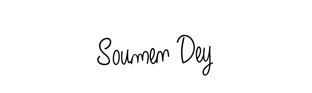 How to make Soumen Dey name signature. Use Angelique-Rose-font-FFP style for creating short signs online. This is the latest handwritten sign. Soumen Dey signature style 5 images and pictures png