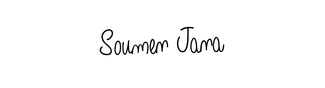 How to make Soumen Jana signature? Angelique-Rose-font-FFP is a professional autograph style. Create handwritten signature for Soumen Jana name. Soumen Jana signature style 5 images and pictures png