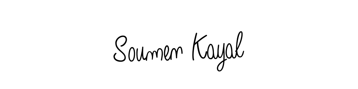 How to make Soumen Kayal name signature. Use Angelique-Rose-font-FFP style for creating short signs online. This is the latest handwritten sign. Soumen Kayal signature style 5 images and pictures png