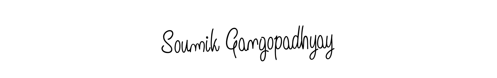 Design your own signature with our free online signature maker. With this signature software, you can create a handwritten (Angelique-Rose-font-FFP) signature for name Soumik Gangopadhyay. Soumik Gangopadhyay signature style 5 images and pictures png