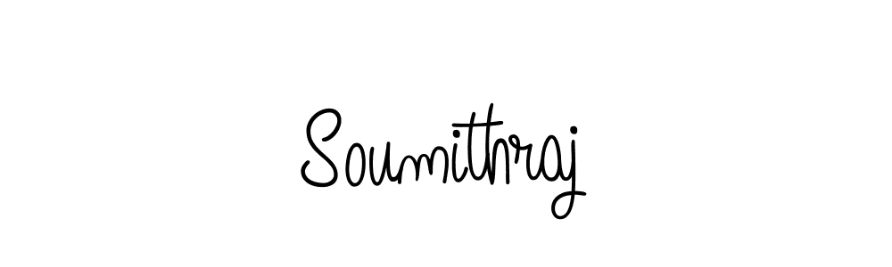 Soumithraj stylish signature style. Best Handwritten Sign (Angelique-Rose-font-FFP) for my name. Handwritten Signature Collection Ideas for my name Soumithraj. Soumithraj signature style 5 images and pictures png