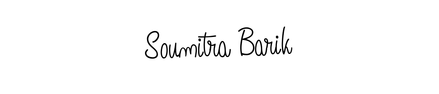 The best way (Angelique-Rose-font-FFP) to make a short signature is to pick only two or three words in your name. The name Soumitra Barik include a total of six letters. For converting this name. Soumitra Barik signature style 5 images and pictures png