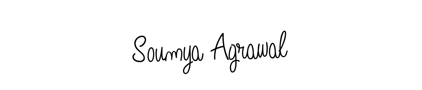 How to make Soumya Agrawal signature? Angelique-Rose-font-FFP is a professional autograph style. Create handwritten signature for Soumya Agrawal name. Soumya Agrawal signature style 5 images and pictures png