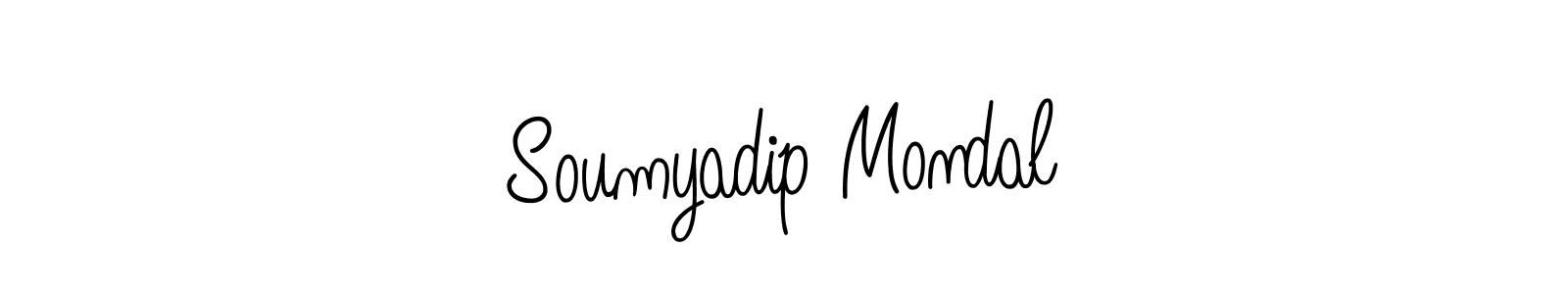 Design your own signature with our free online signature maker. With this signature software, you can create a handwritten (Angelique-Rose-font-FFP) signature for name Soumyadip Mondal. Soumyadip Mondal signature style 5 images and pictures png