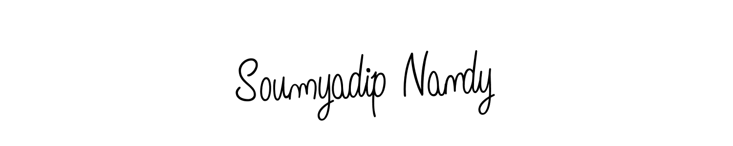 Make a short Soumyadip Nandy signature style. Manage your documents anywhere anytime using Angelique-Rose-font-FFP. Create and add eSignatures, submit forms, share and send files easily. Soumyadip Nandy signature style 5 images and pictures png