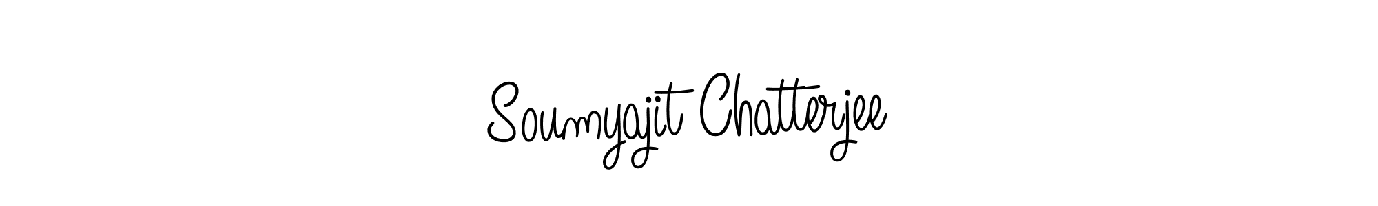 You should practise on your own different ways (Angelique-Rose-font-FFP) to write your name (Soumyajit Chatterjee) in signature. don't let someone else do it for you. Soumyajit Chatterjee signature style 5 images and pictures png