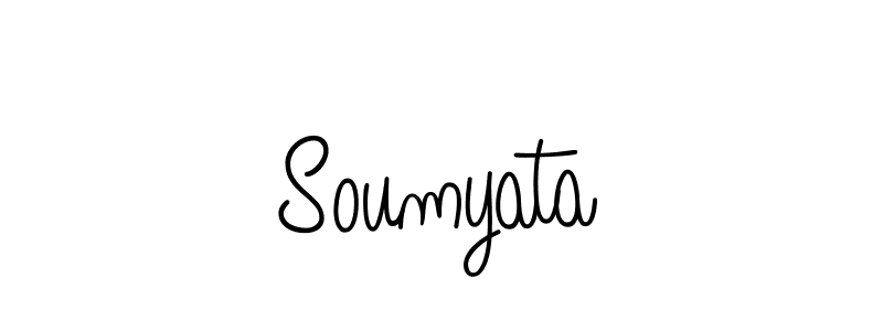 Soumyata stylish signature style. Best Handwritten Sign (Angelique-Rose-font-FFP) for my name. Handwritten Signature Collection Ideas for my name Soumyata. Soumyata signature style 5 images and pictures png