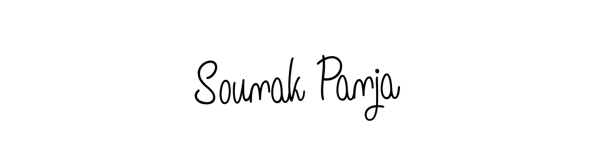 Best and Professional Signature Style for Sounak Panja. Angelique-Rose-font-FFP Best Signature Style Collection. Sounak Panja signature style 5 images and pictures png