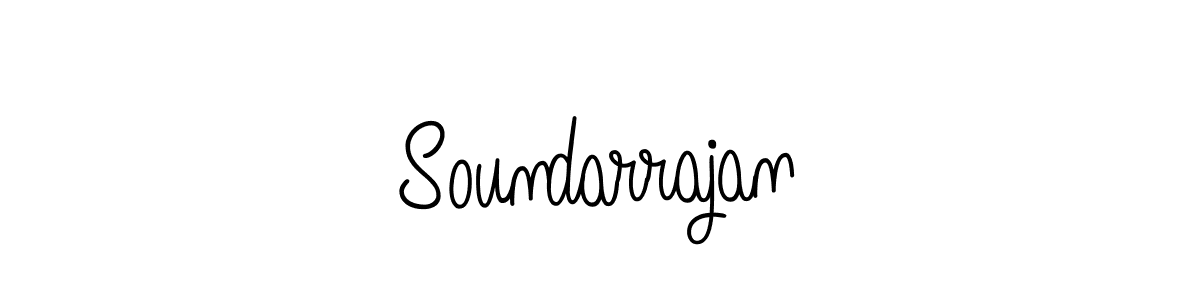 Make a beautiful signature design for name Soundarrajan. With this signature (Angelique-Rose-font-FFP) style, you can create a handwritten signature for free. Soundarrajan signature style 5 images and pictures png
