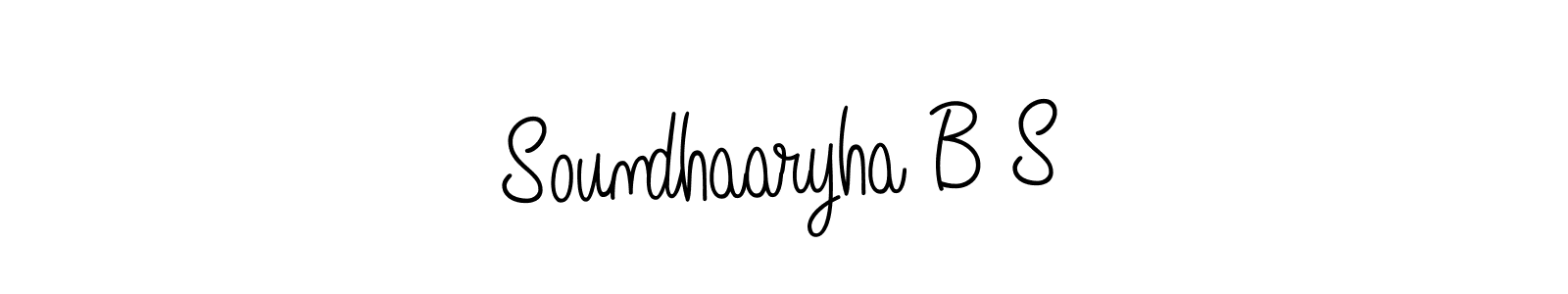 How to make Soundhaaryha B S signature? Angelique-Rose-font-FFP is a professional autograph style. Create handwritten signature for Soundhaaryha B S name. Soundhaaryha B S signature style 5 images and pictures png