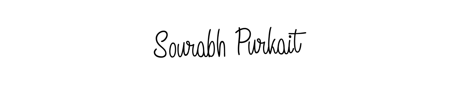 Sourabh Purkait stylish signature style. Best Handwritten Sign (Angelique-Rose-font-FFP) for my name. Handwritten Signature Collection Ideas for my name Sourabh Purkait. Sourabh Purkait signature style 5 images and pictures png