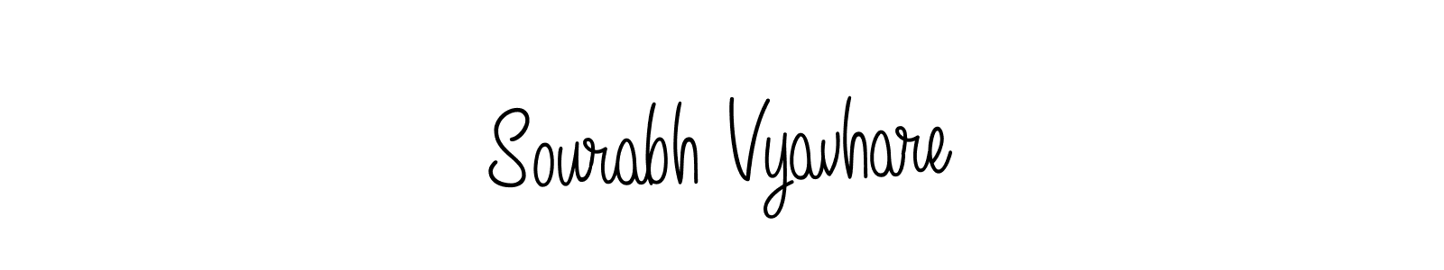 How to make Sourabh Vyavhare signature? Angelique-Rose-font-FFP is a professional autograph style. Create handwritten signature for Sourabh Vyavhare name. Sourabh Vyavhare signature style 5 images and pictures png
