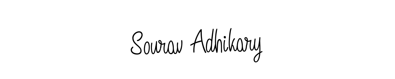 It looks lik you need a new signature style for name Sourav Adhikary. Design unique handwritten (Angelique-Rose-font-FFP) signature with our free signature maker in just a few clicks. Sourav Adhikary signature style 5 images and pictures png