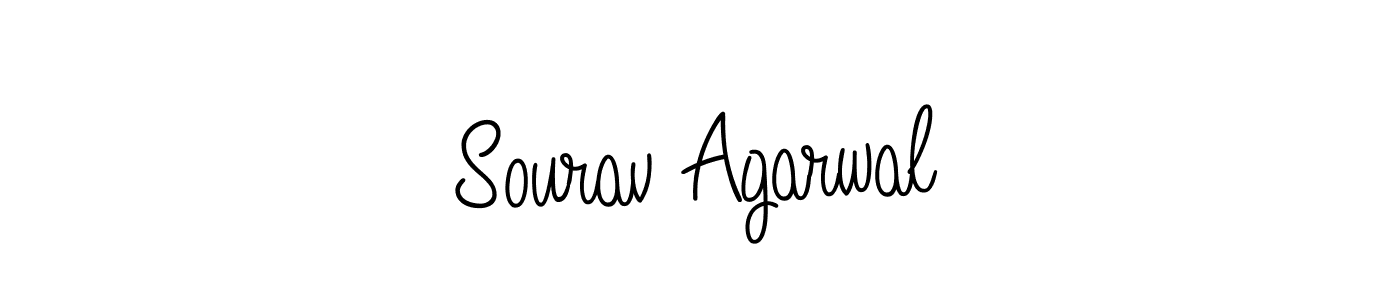 Design your own signature with our free online signature maker. With this signature software, you can create a handwritten (Angelique-Rose-font-FFP) signature for name Sourav Agarwal. Sourav Agarwal signature style 5 images and pictures png