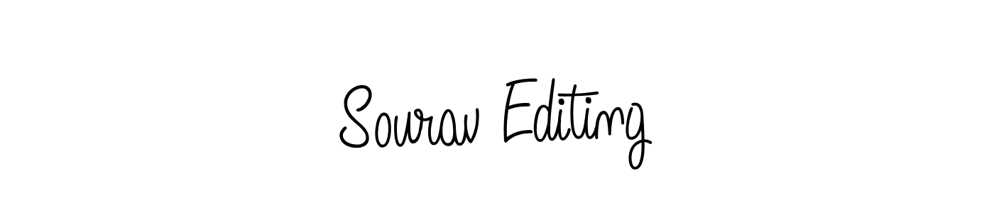 Use a signature maker to create a handwritten signature online. With this signature software, you can design (Angelique-Rose-font-FFP) your own signature for name Sourav Editing. Sourav Editing signature style 5 images and pictures png