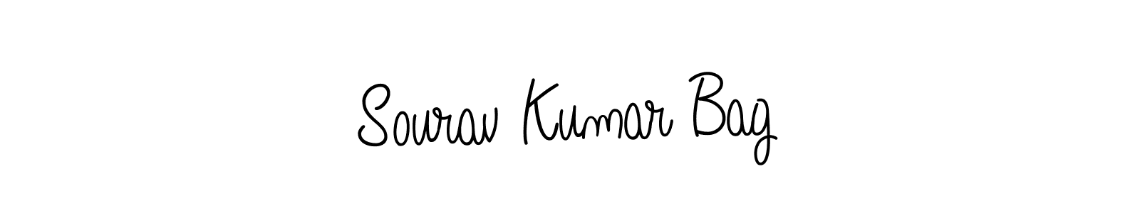 Create a beautiful signature design for name Sourav Kumar Bag. With this signature (Angelique-Rose-font-FFP) fonts, you can make a handwritten signature for free. Sourav Kumar Bag signature style 5 images and pictures png