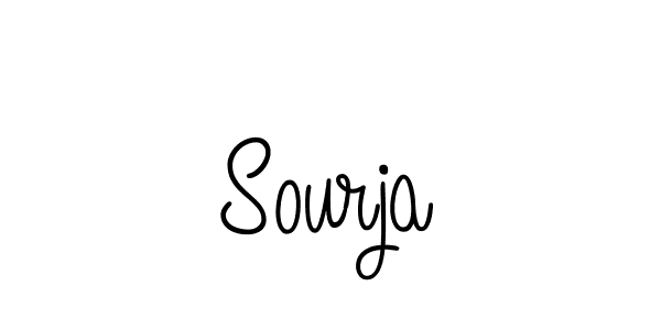 Create a beautiful signature design for name Sourja. With this signature (Angelique-Rose-font-FFP) fonts, you can make a handwritten signature for free. Sourja signature style 5 images and pictures png