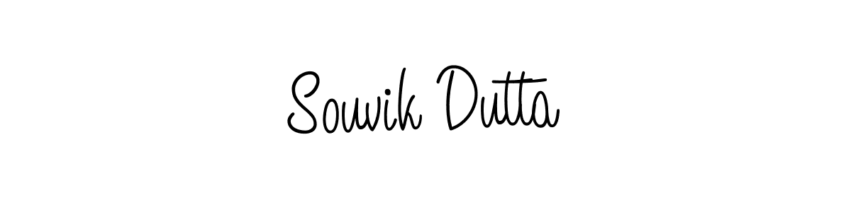 Design your own signature with our free online signature maker. With this signature software, you can create a handwritten (Angelique-Rose-font-FFP) signature for name Souvik Dutta. Souvik Dutta signature style 5 images and pictures png