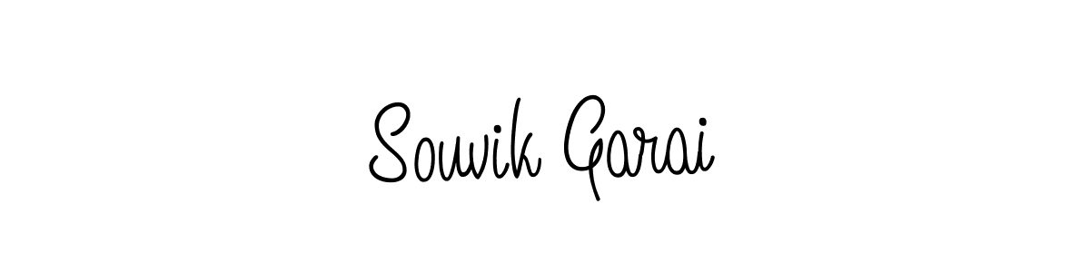 Create a beautiful signature design for name Souvik Garai. With this signature (Angelique-Rose-font-FFP) fonts, you can make a handwritten signature for free. Souvik Garai signature style 5 images and pictures png