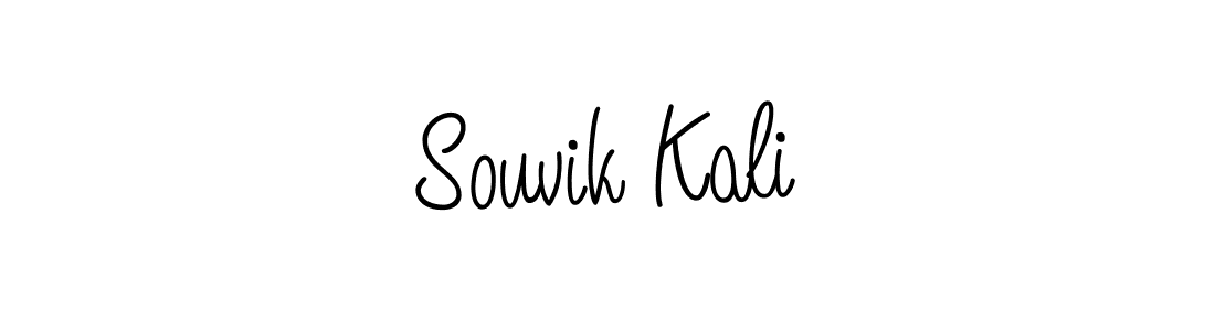 How to Draw Souvik Kali signature style? Angelique-Rose-font-FFP is a latest design signature styles for name Souvik Kali. Souvik Kali signature style 5 images and pictures png