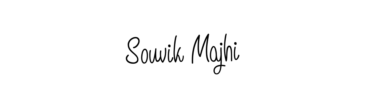 The best way (Angelique-Rose-font-FFP) to make a short signature is to pick only two or three words in your name. The name Souvik Majhi include a total of six letters. For converting this name. Souvik Majhi signature style 5 images and pictures png