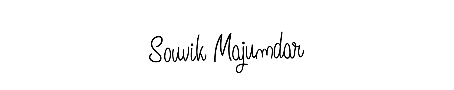How to make Souvik Majumdar name signature. Use Angelique-Rose-font-FFP style for creating short signs online. This is the latest handwritten sign. Souvik Majumdar signature style 5 images and pictures png