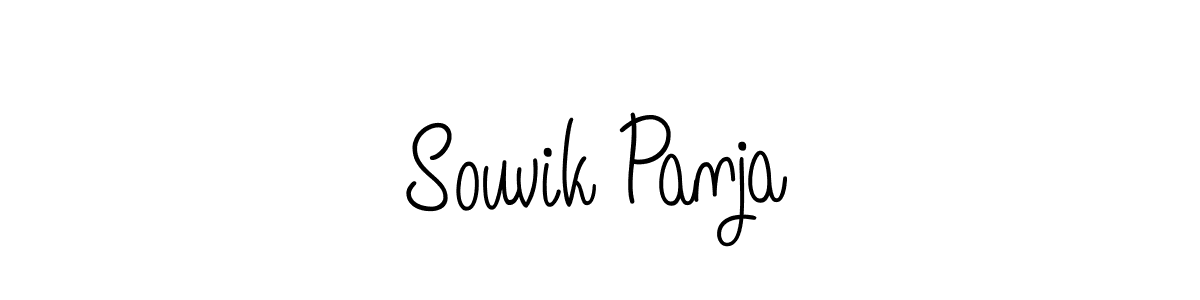 Use a signature maker to create a handwritten signature online. With this signature software, you can design (Angelique-Rose-font-FFP) your own signature for name Souvik Panja. Souvik Panja signature style 5 images and pictures png