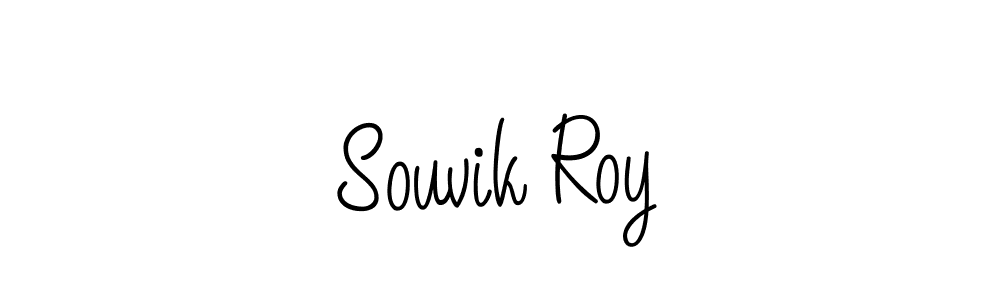 Design your own signature with our free online signature maker. With this signature software, you can create a handwritten (Angelique-Rose-font-FFP) signature for name Souvik Roy. Souvik Roy signature style 5 images and pictures png