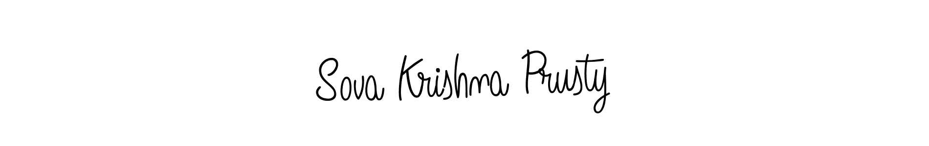 Also we have Sova Krishna Prusty name is the best signature style. Create professional handwritten signature collection using Angelique-Rose-font-FFP autograph style. Sova Krishna Prusty signature style 5 images and pictures png